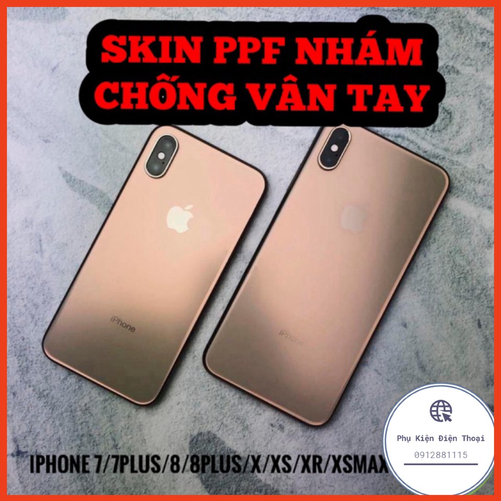 [MẶT TRƯỚC + MẶT LƯNG} ĐÃ CÓ 11 PRO MAX☘Skin dán ppf full viền chống bám vân tay chống xước 7 8 7plus 8plus x xr xs