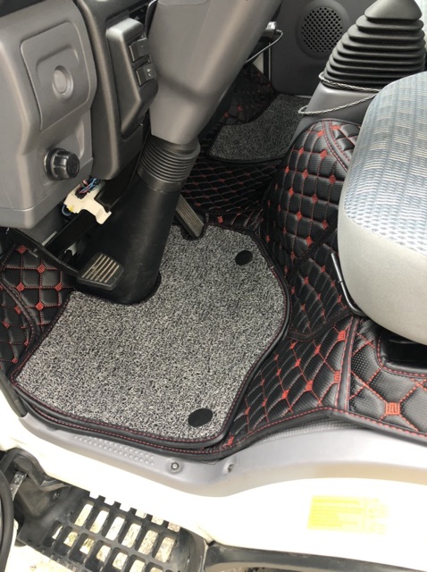 THẢM LÓT SÀN XE TẢI ISUZU QKR BẲNG DA 6D