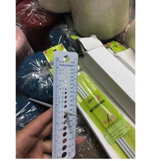 Thước đo size kim đan, len sợi