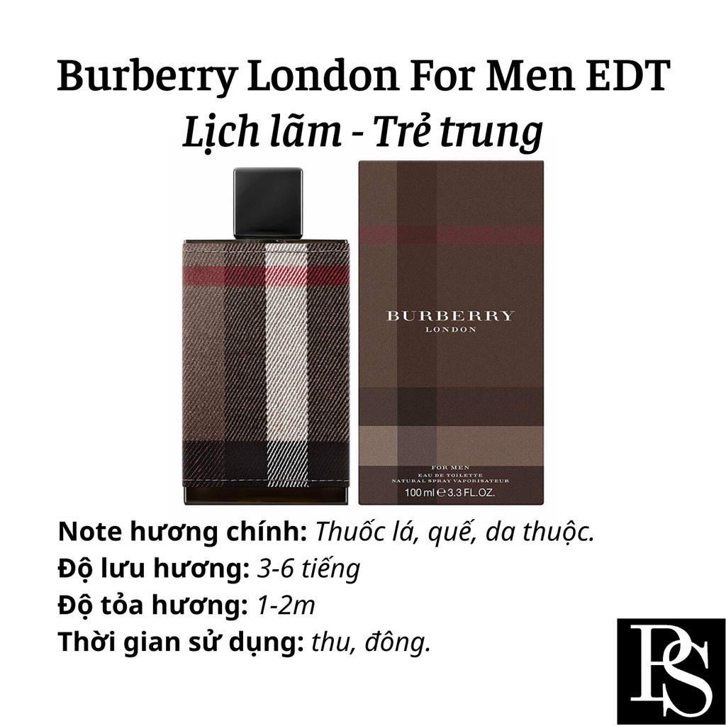 Nước hoa Nam Burberry London