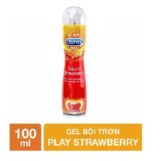 [ Cam Kết Chính Hãng ] Gel bôi trơn hương dâu Durex Strawberry 100ml ( che tên khi giao )