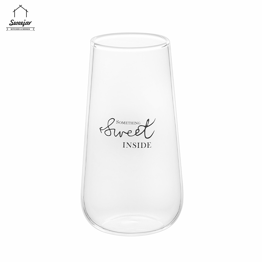 Cốc thủy tinh SWEEJAR chịu nhiệt có thể làm quà tặng dễ thương