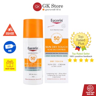 Kem Chống Nắng Eucerin Sun Gel-Creme Oil Control Dry Touch SPF 50+ Kiểm Soát Nhờn