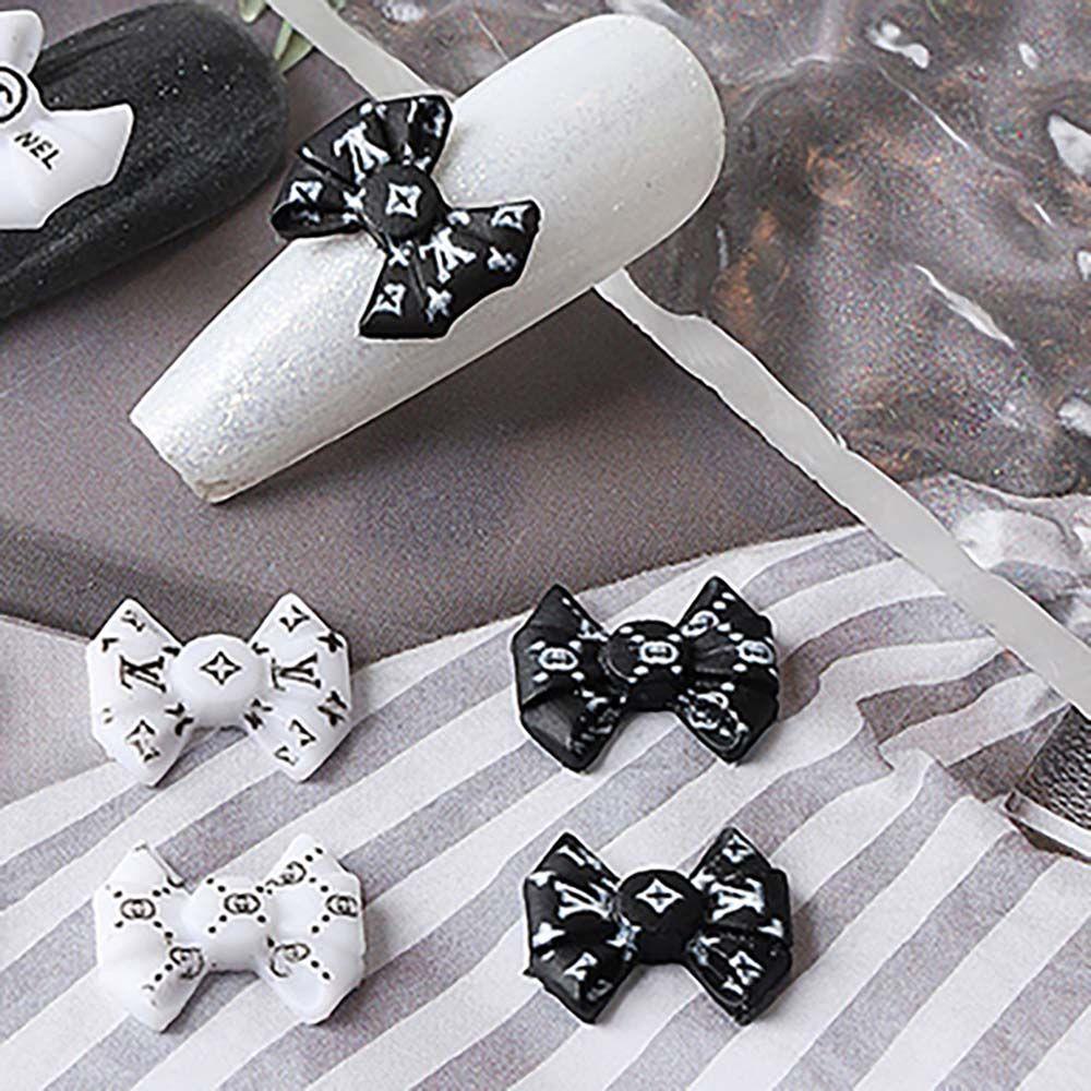 Phụ Kiện Trang Trí Móng Tay Nghệ Thuật Hình Nơ Sau Lưng 3D Bằng Nhựa Resin