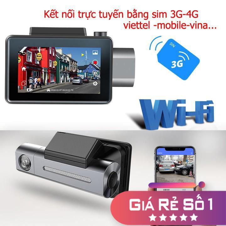 Camera hành trình ô tô kết nối Wifi/3G/GPS/ADAS xem từ xa truyền hình trực tuyến định vị từ xa chính hãng carfu c1