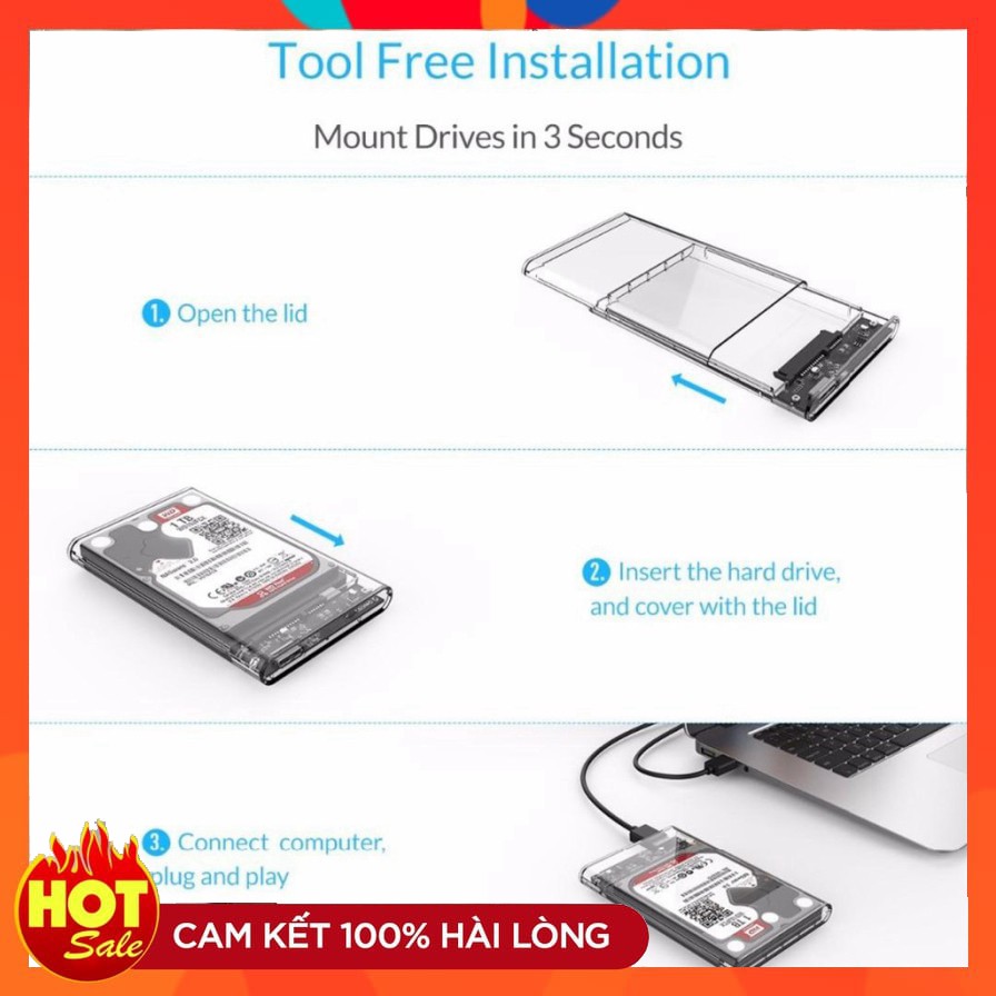 Hộp đựng ổ cứng Orico 2139U3 - HDD BOX 2.5 in laptop