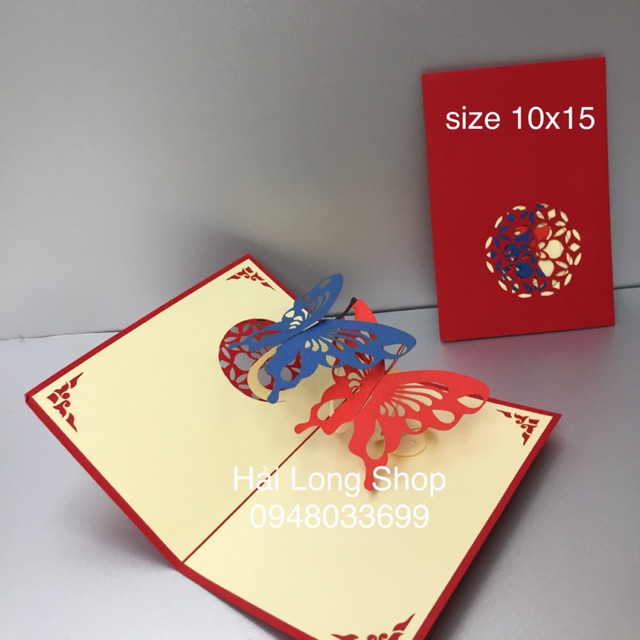 Con Bướm (1 ) - Butterflie 1 - Thiệp 3D