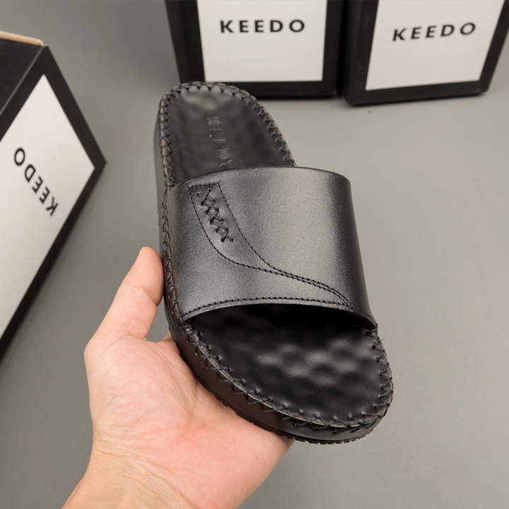 Dép đế may sẵn quai ngang nam cao cấp KEEDO TN-NB54