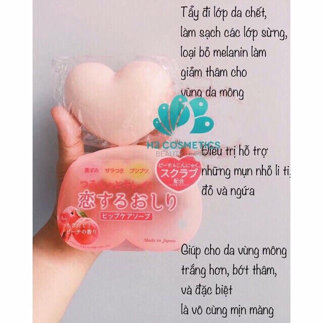 Xà Phòng Thâm Mông Trái Đào Pelican Soap