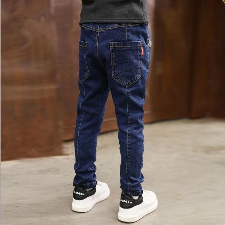 Quần jeans dài hợp thời trang cho bé trai 3-12 tuổi
