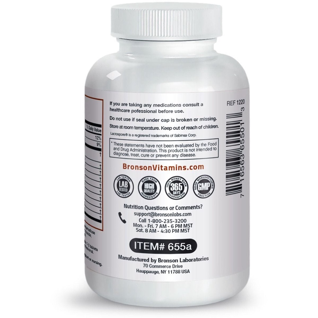 Organic Vitamin Daily Enzyme Complex - 120/250 viên Mỹ - Men vi sinh, chống đầy hơi, ăn không tiêu