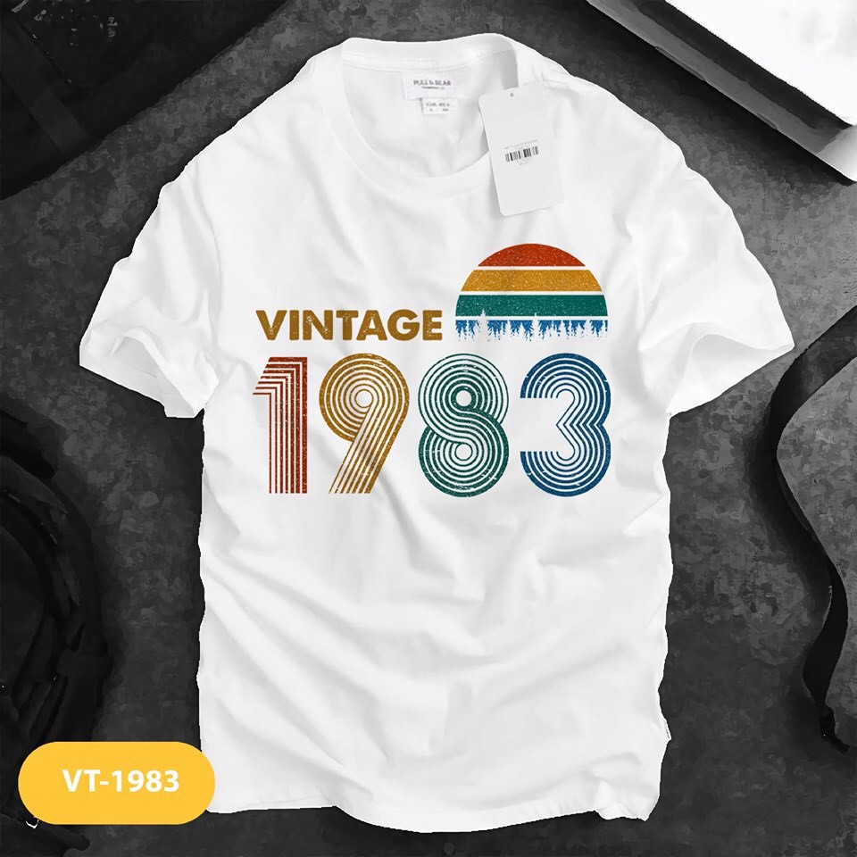 Áo Thun Năm Sinh từ 1980 đến 1988  | Vải Dày - Dây cổ chuẩn hàng xuất khẩu (có hình thật)