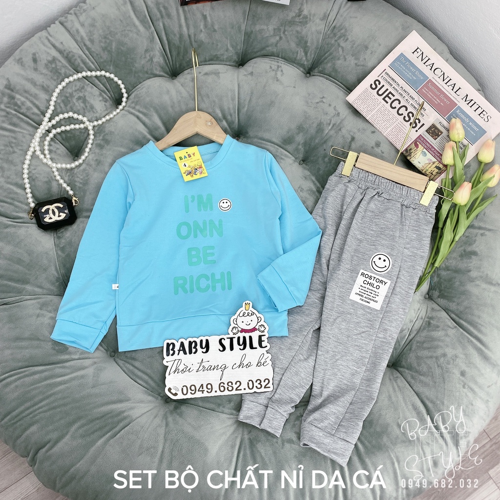 Bộ quần áo thu đông bé gái &quot;IMGON&quot; 14-45kg, bộ quần áo dài tay ấm áp cho bé 4-14 tuổi. Vải da cá dày dặn. G42