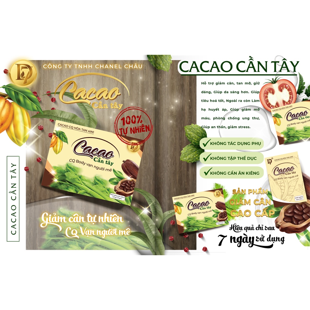1hộp 10 gói cacao giá sỉ ( hàng công ty )