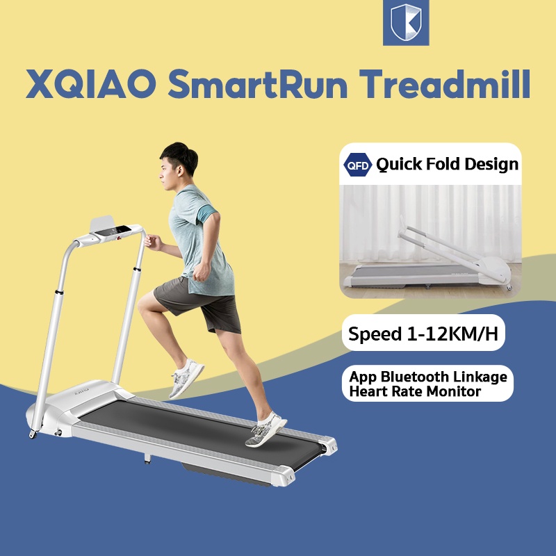 Máy chạy bộ trong nhà máy đi bộ gia dụng Gấp Giảm chấn thông minh -Xiaomi Xqiao Smartrun-S