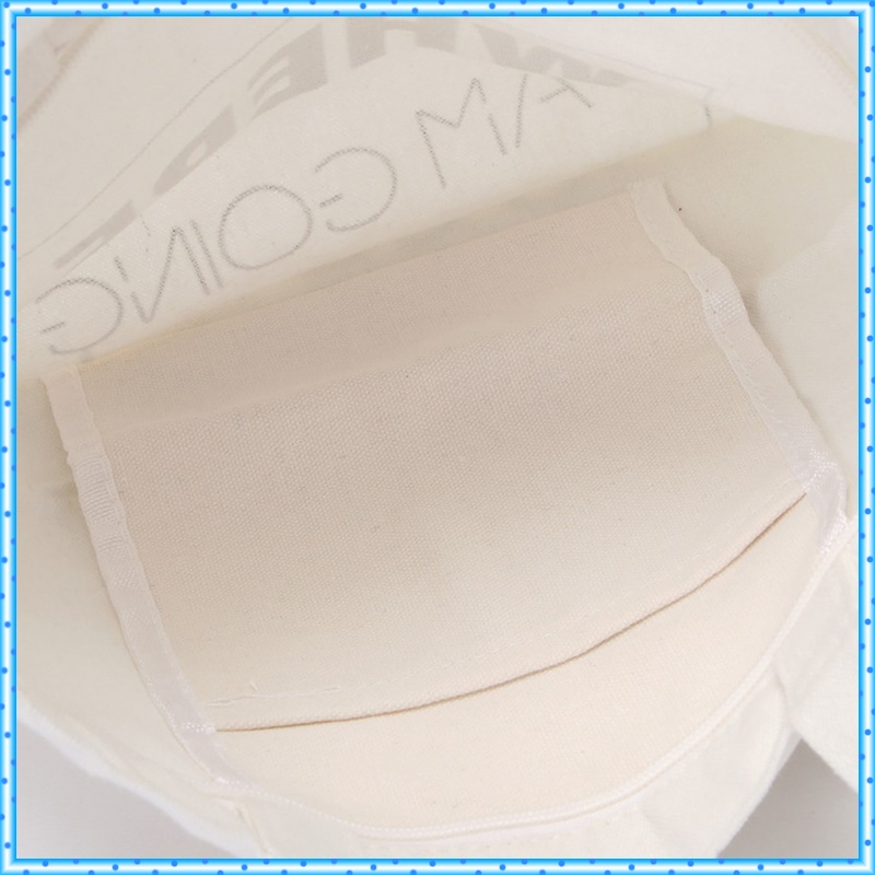 Túi tote m' amie vải canvas chất đẹp mềm có dây kéo may kĩ có ngăn nhỏ bên trong