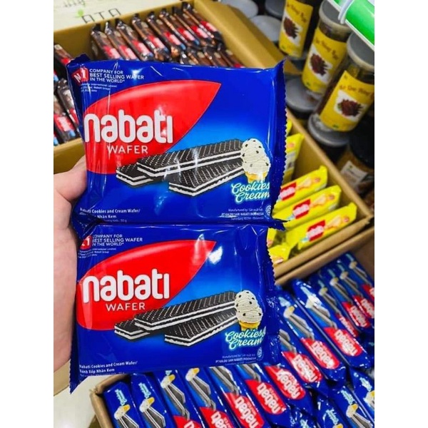 1 Gói bánh xốp nabati đủ các vị phô mai, socola, phúc bồn tử, Kem