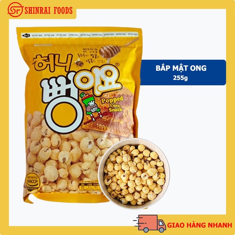 Bắp rang vị mật ong Hàn Quốc bịch 255gr