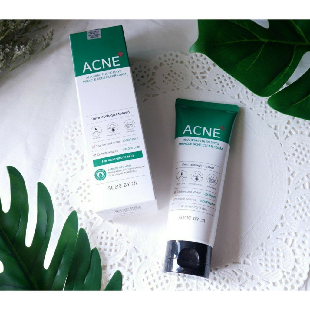 Sữa Rửa Mặt Some By Mi AHA-BHA-PHA 30 Day Miracle Acne Clear Foam|CHÍNH HÃNG| | BigBuy360 - bigbuy360.vn