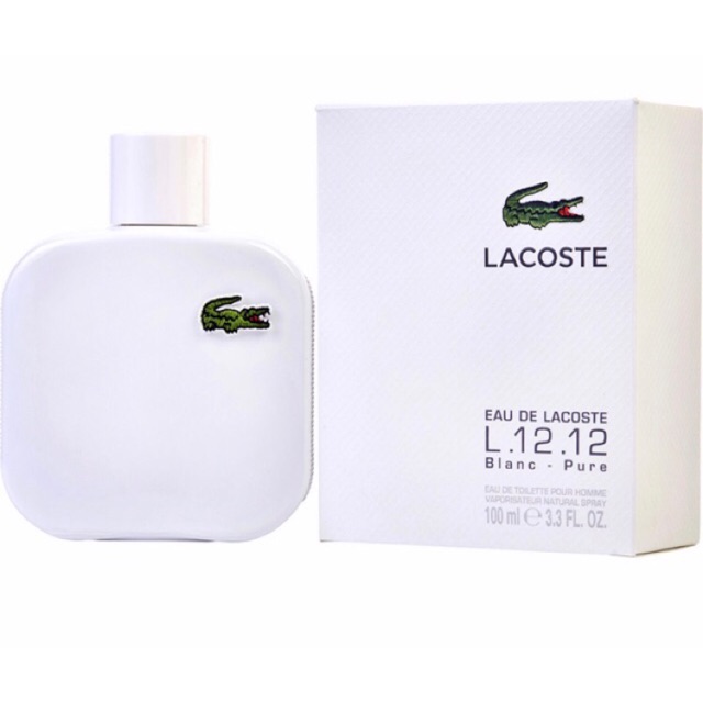 [FREESHIP - SẴN] Nước hoa Nam LACOSTE EAU DE LACOSTE L.12.12 BLANC 100ml edt . Chính Hãng Có BH NEW 2020