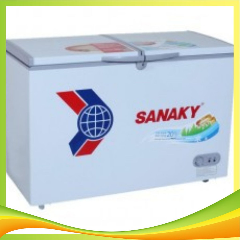 Tủ đông Sanaky VH-3699W1, 260L 2 ngăn đông mát dàn đồng