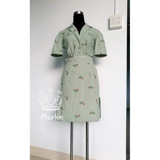 Rập giấy DC018 - Đầm cổ pajamas váy liền