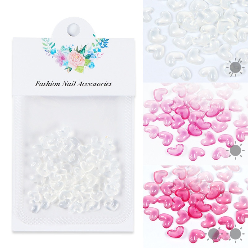 Hạt Charm Hình Trái Tim 3d Trang Trí Móng Tay