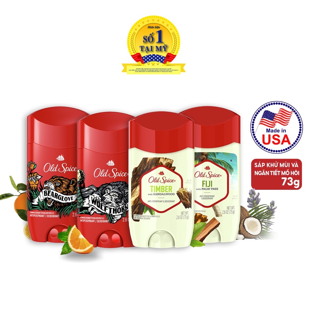 Sáp Khử Mùi &amp; Ngăn Tiết Mồ Hôi Old Spice 73g