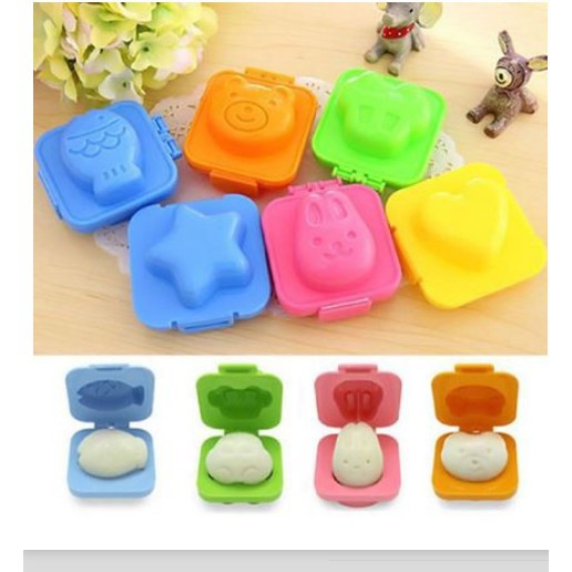 [Hỏa Tốc HN] Khuôn tạo hình cơm, trứng hình gấu và thỏ NỘI ĐỊA NHẬT BẢN