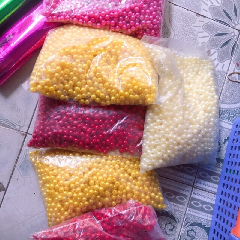 100g hạt trai trang trí oản, trang trí hoa, làm đồ hanmade , hộp quà. trang trí oản