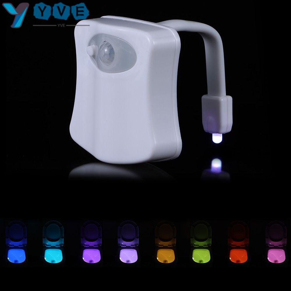 Đèn LED nhiều màu sắc cảm biến chuyển động thông minh gắn bồn cầu trang trí nhà tắm