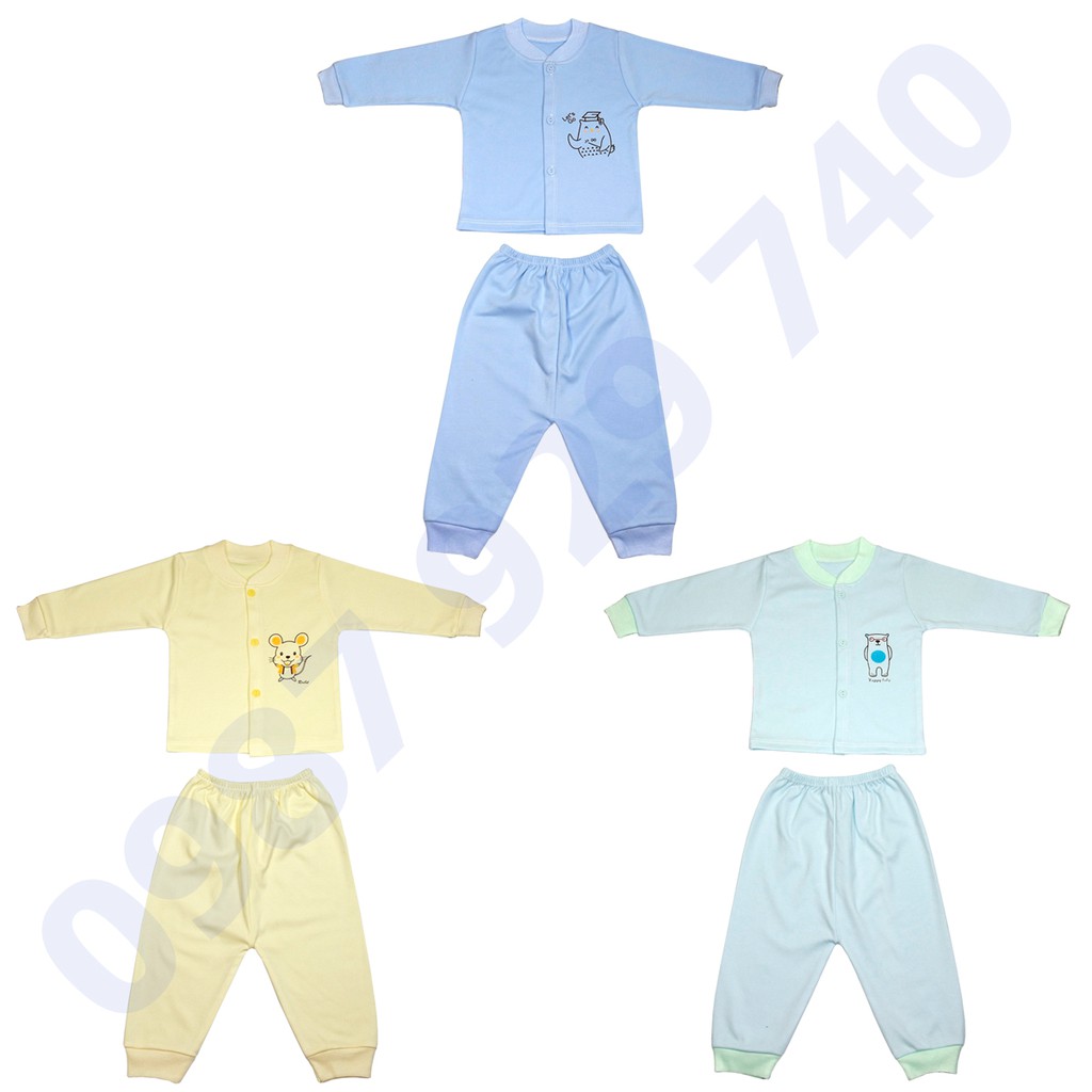 Combo 3 Bộ quần áo thu đông cao cấp chất nỉ mềm mịn cho bé trai, bé gái từ 3-13kg -3BNM bộ quần áo cho bé