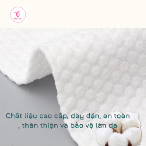 Khăn mặt nén dùng 1 lần 100% cotton mềm mịn, kháng khuẩn tốt,  bảo vệ làn da khỏi mụn - Việt Thư