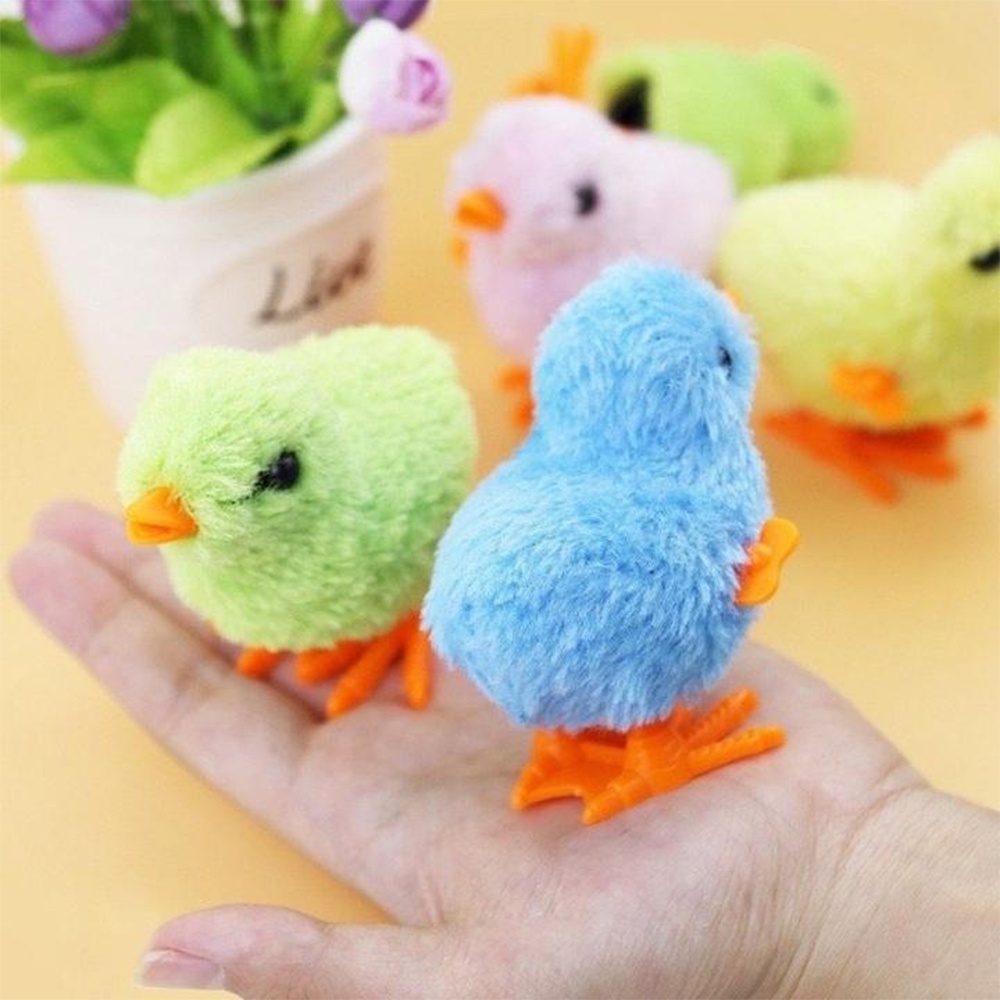 Gà Chạy Dây Cót - Gà Con Biết Nhảy T1 - Đồ Chơi Vặn Cót Nhảy Lon Ton Bé Chơi Vui Cả Ngày