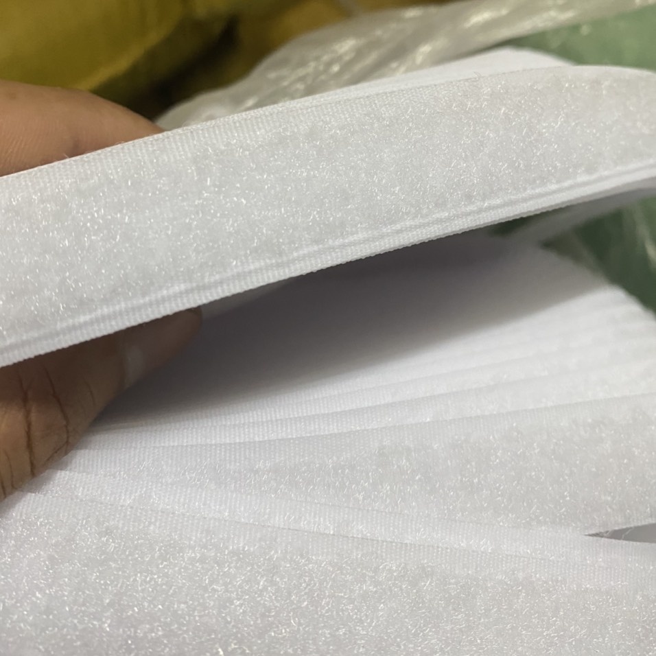 Băng gai dính khóa nhám gai, miếng dán vải 2 mặt dán các vật dụng khổ 3cm