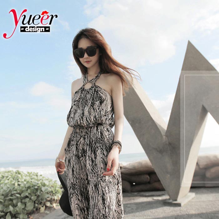 Jumpsuit Đi Biển Phong Cách Bohemian One Piece Size S-Xl