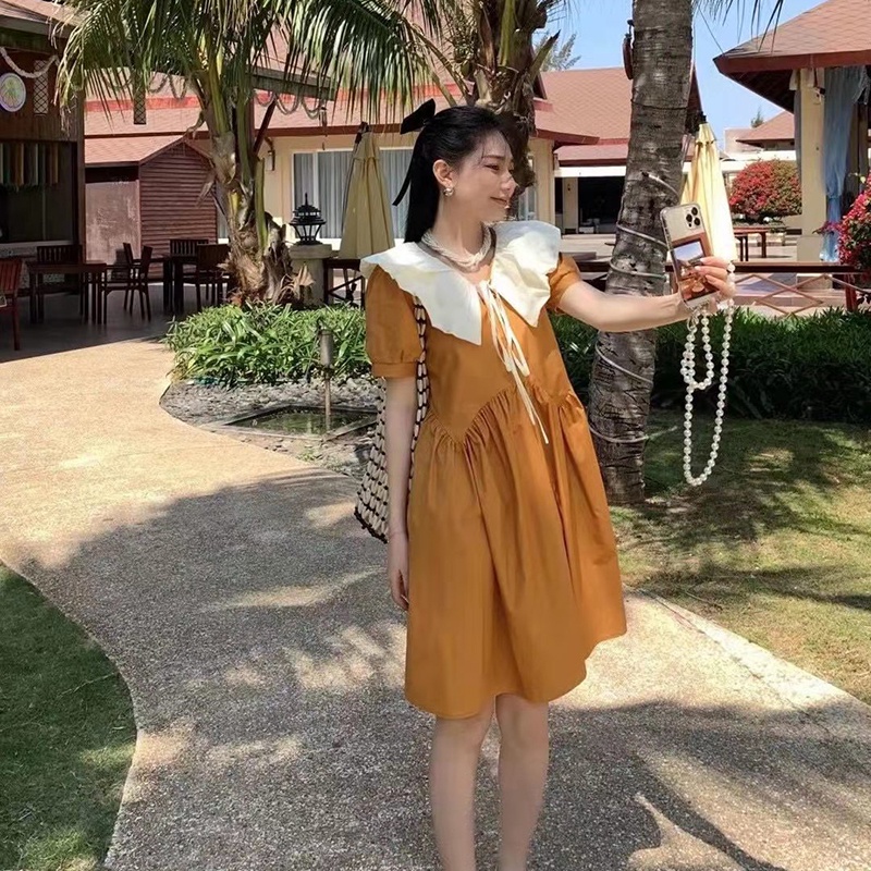 Đầm IELGY tay ngắn dáng rộng dễ thương ngọt ngào cho nữ