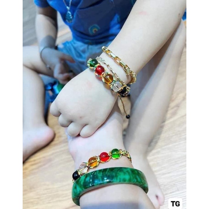 Vòng tết đá phong thủy đủ màu