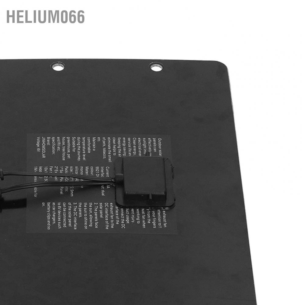 Bộ quạt năng lượng mặt trời tách khí kép Thiết bị thông gió ngoài cho nhà kính 10W 800MA Helium066