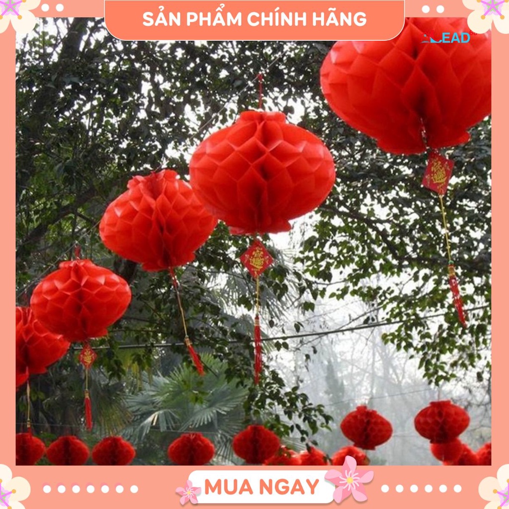 10 đèn lồng đỏ nilong Chữ Phúc , trang trí năm mới , sự kiện { đủ size}