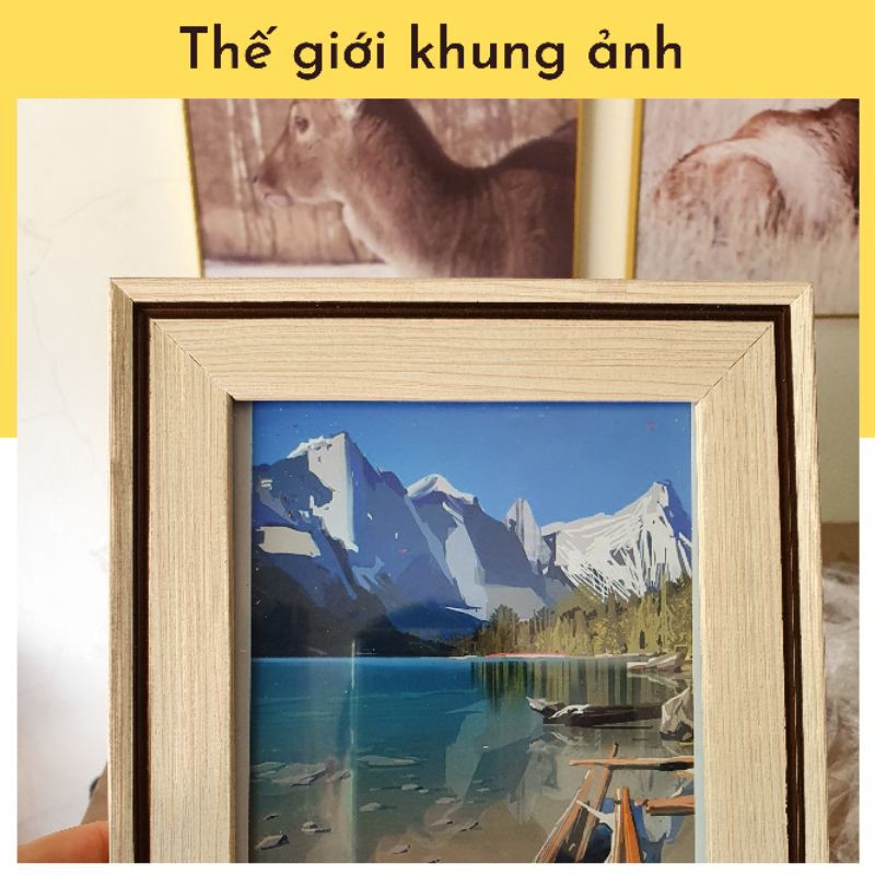 Khung ảnh để bàn tiệc cưới viền đẹp nhiều màu sắc, kích thước 13x18 tặng chân để bàn, free in ảnh kèm theo | BigBuy360 - bigbuy360.vn