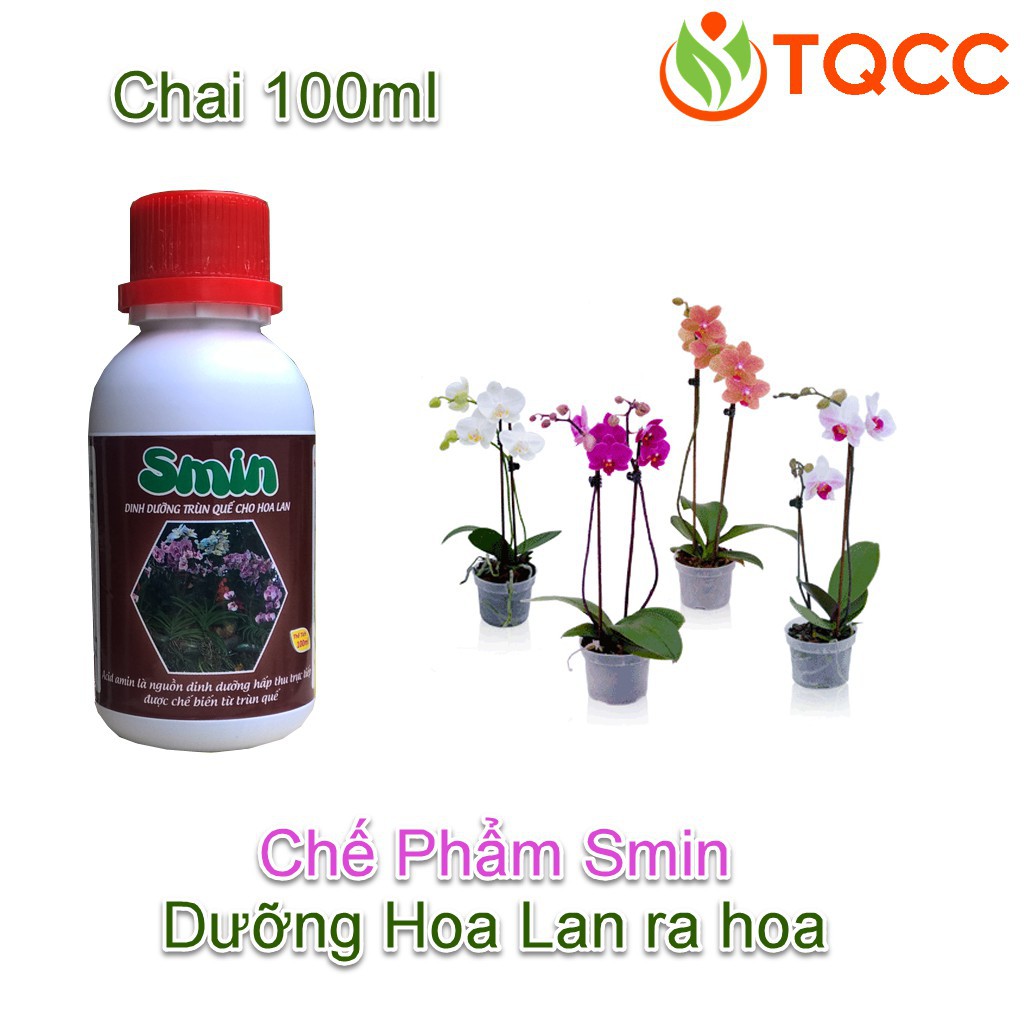 Chế phẩm sinh học Smin dưỡng bông dưỡng cây cho hoa lan ra hoa chai 100ml