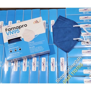 Hộp 10 cái Khẩu trang y tế KN95 , N95 , VN95 Famapro Nam Anh đủ màu