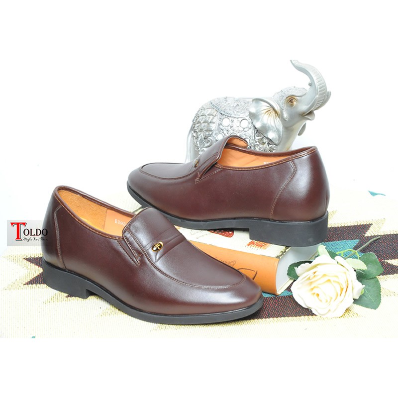 Giày mọi tăng chiều cao HQ642 Nâu cafe