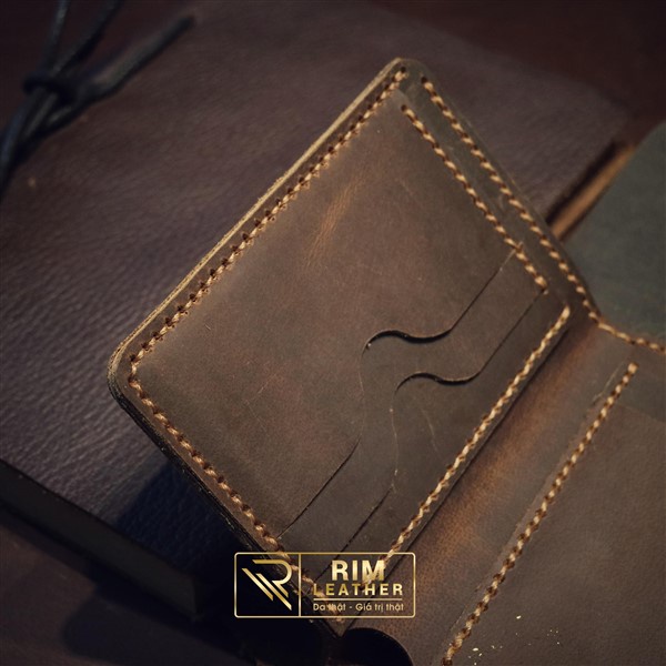 Ví Da bò sáp, nhỏ gọn và độc đáo. BẢO HÀNH 2 NĂM.