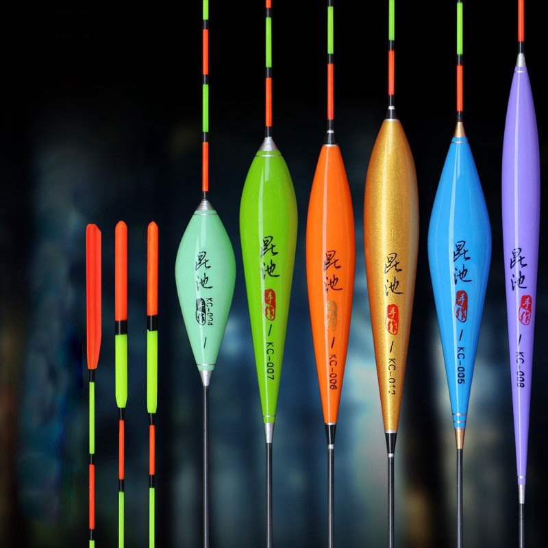 Phao Câu Đài, Câu Đơn Câu Cá làm từ gỗ linh sam siêu nhẹ đầy đủ màu sắc...-DIHOSO FISHING