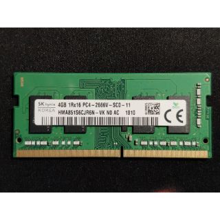 Ram laptop DDR4 4GB bus 2666 thương hiệu Hynix hàng bóc máy dell gaming G7