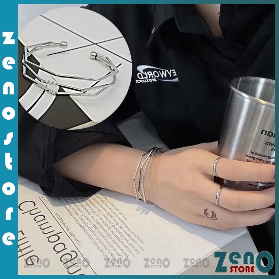 Lắc tay nữ ZEnO (full box), vòng tay titan basic LT09