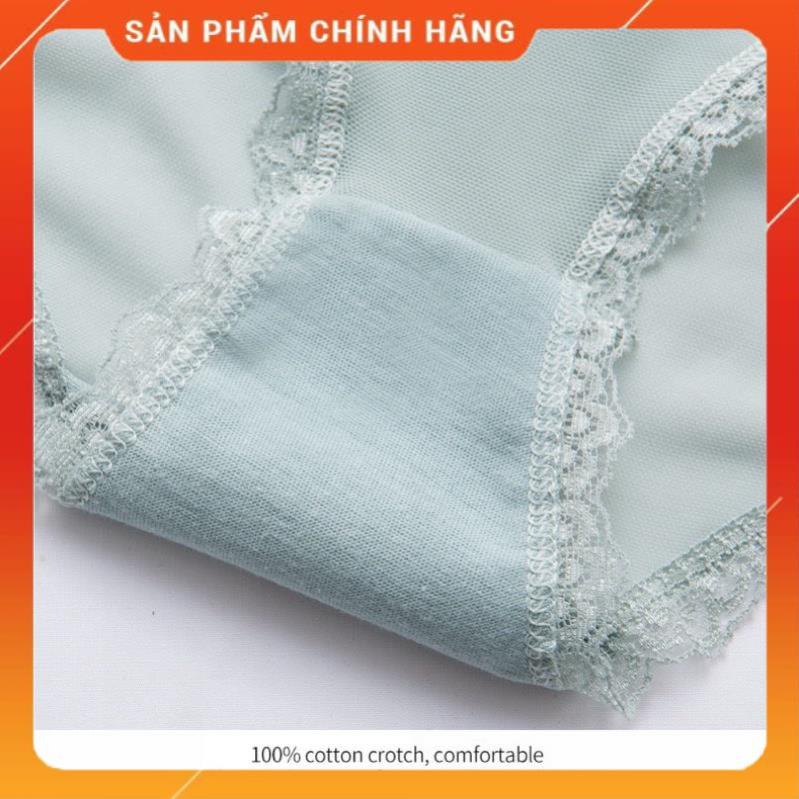 Quần Lót Nữ Ren Cao Cấp Kháng Khuẩn Sexy Gợi Cảm Ôm Dáng Không Tạo Hằn 1016