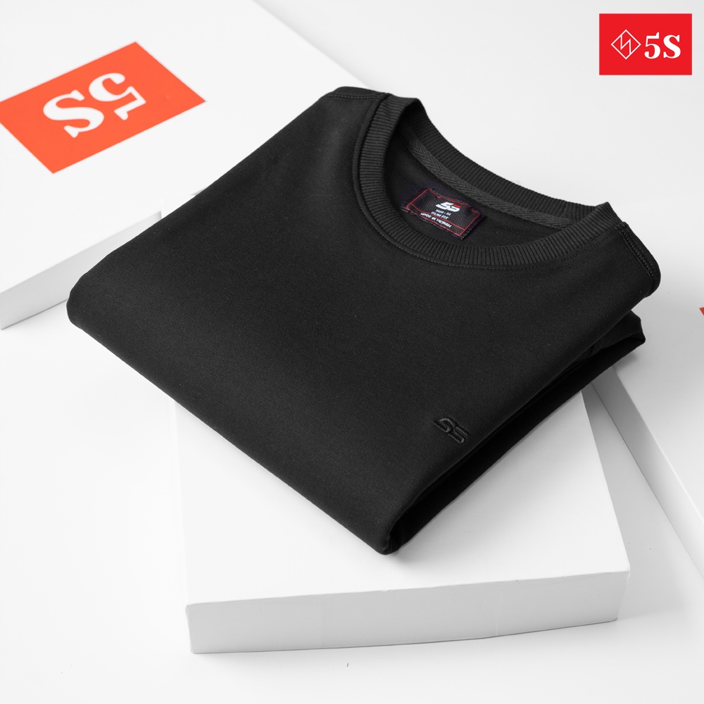 Áo Nỉ Nam Dài Tay Cổ Tròn 5S, Chất Liệu Nỉ Cao Cấp Mềm Mại, Không Bai Xù, Co Giãn Tốt, Phom Ôm Vừa Trẻ Trung (ANI21013) | BigBuy360 - bigbuy360.vn